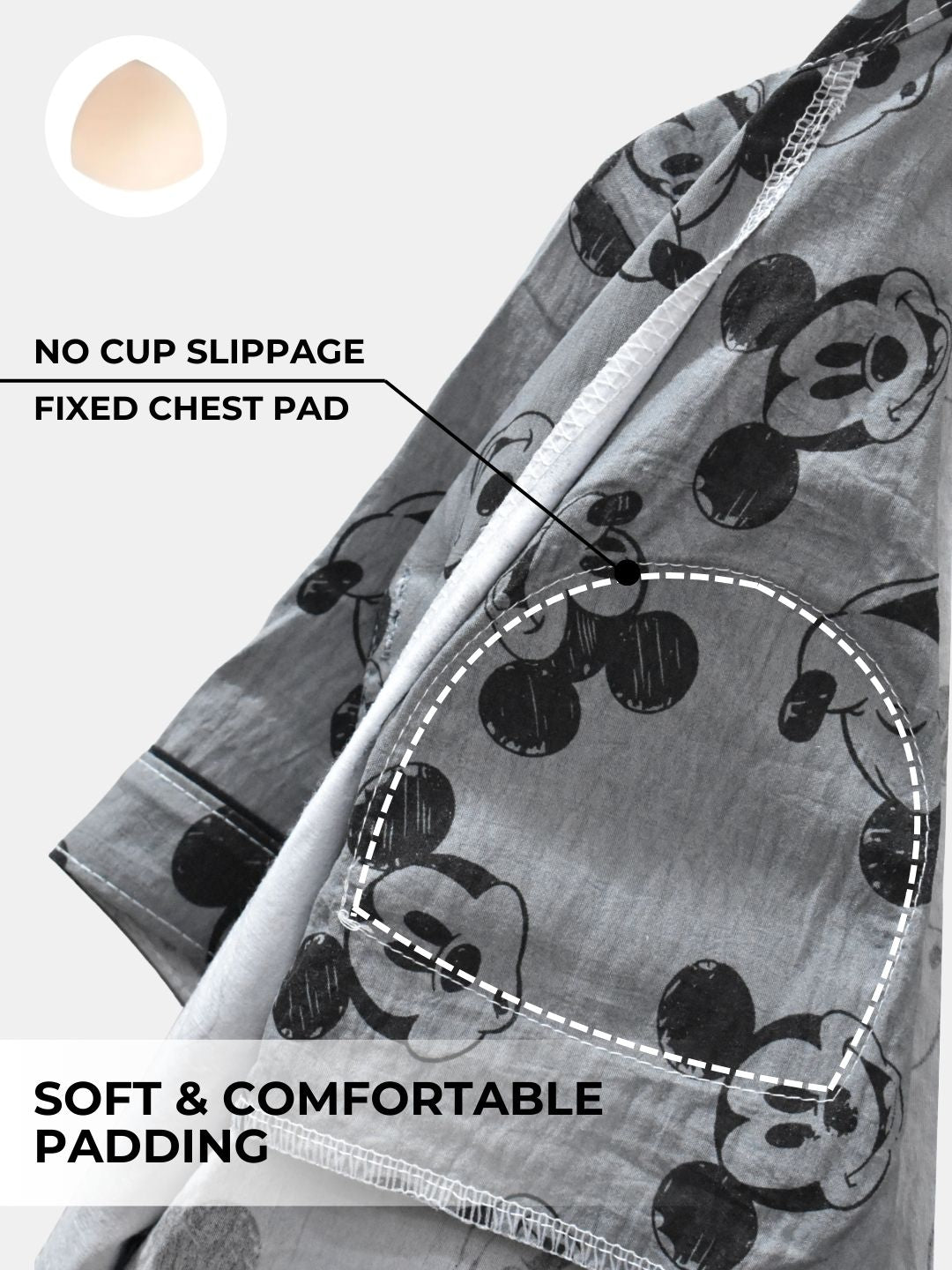 Mickey & Me Padded Nightsuit Set (3PCS)