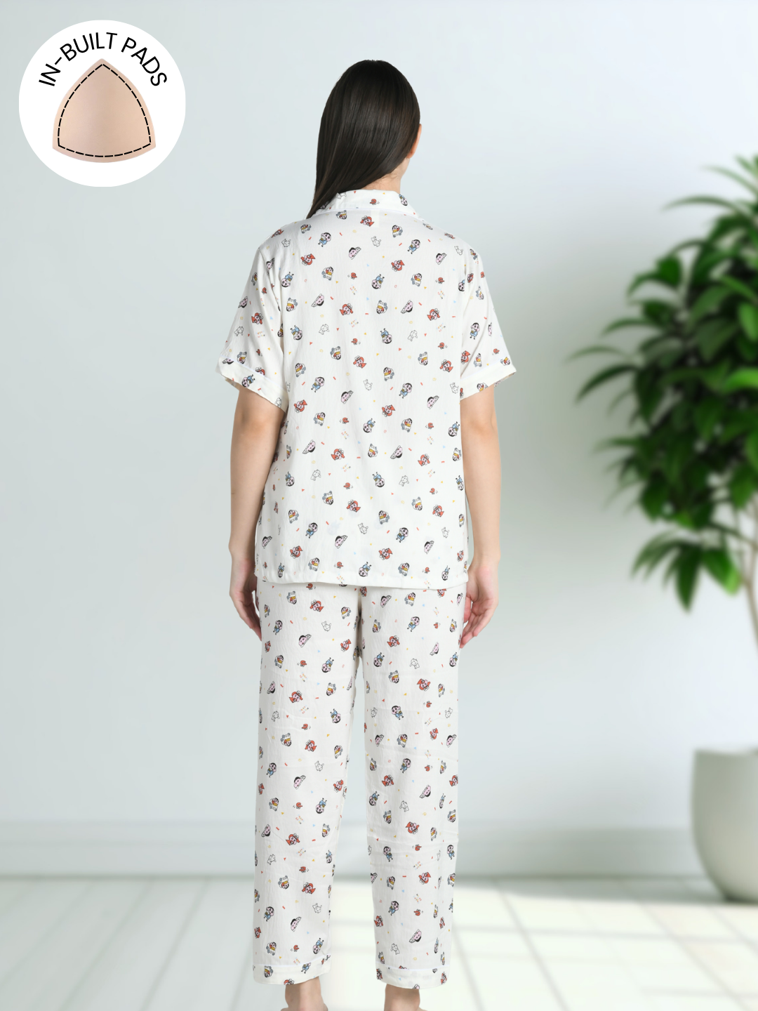 Shinchan Bedtime Padded Nightsuit (3 Pc Set)