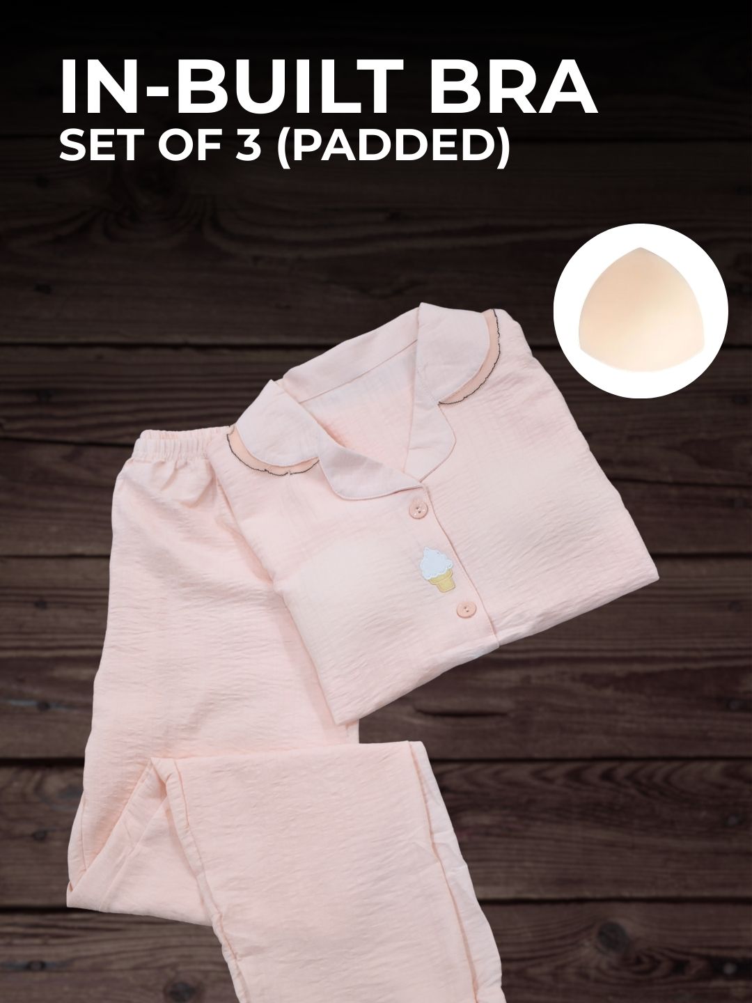 Bedtime Bliss Padded Nightsuit Set (3PCS)