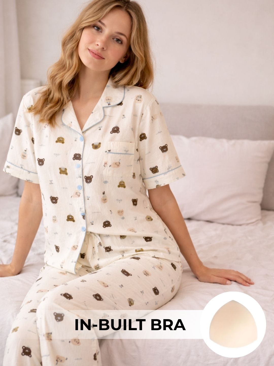 Bearly Padded Nightsuit (3PCS)