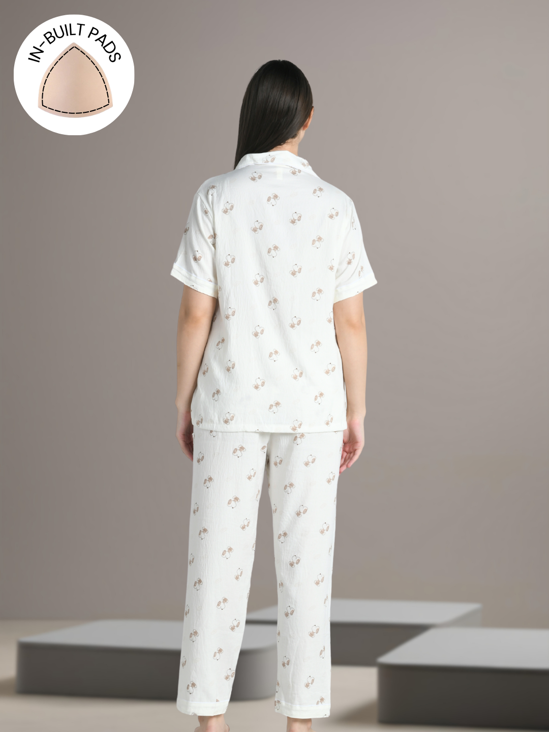 Snoopy Dreams Padded Nightsuit (3 Pc Set)