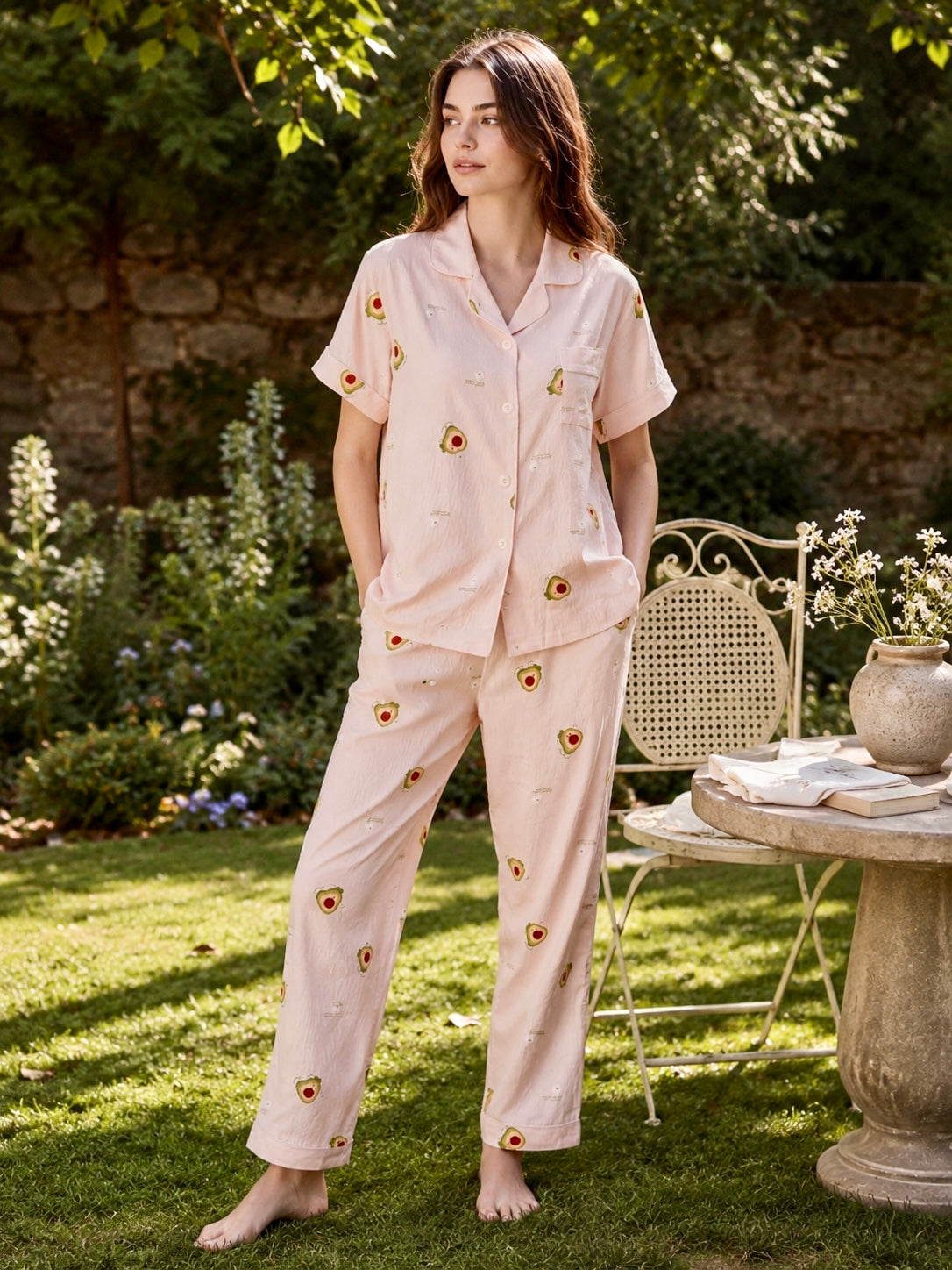 Pink Avacado Nightsuit