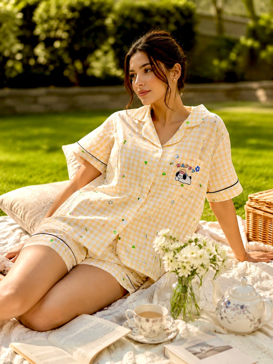 Buttercup Snooze Nightsuit (3 Pc Set)