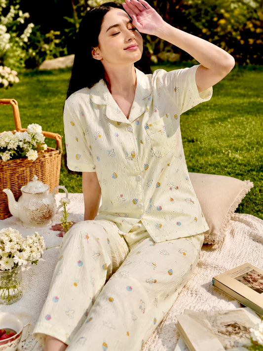 Cupcake Cuddles Padded Nightsuit (3 Pc Set)